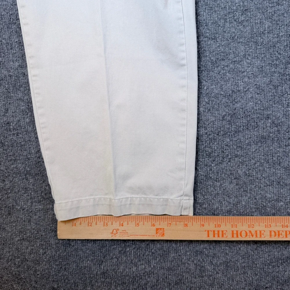 Vintage Polo Ralph Lauren Andrew Pants Mens 34x30 Beige Pleated Chino 90s